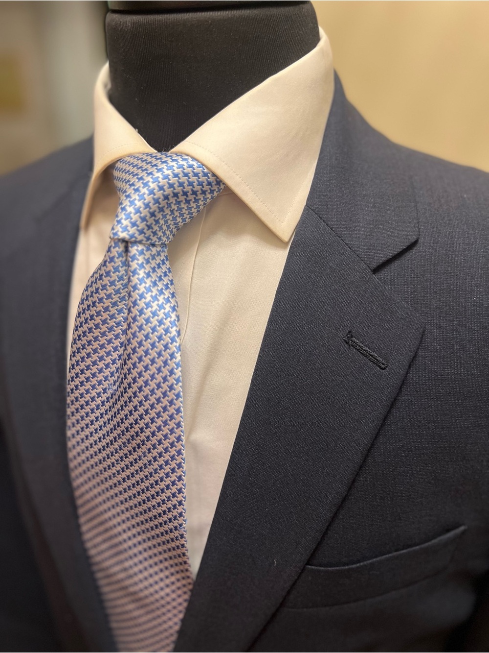 John Varvatos Sport Coat Navy Blue Blazer Classic Tailored Slim Fit Men 40L